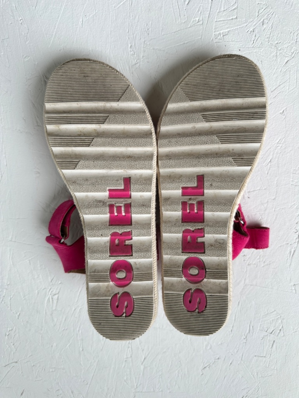 SOREL Women's Cameron Espadrille Wedge Flatform Sandals in Fuchsia Fizz - Picture 3 of 13